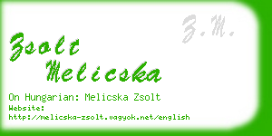 zsolt melicska business card